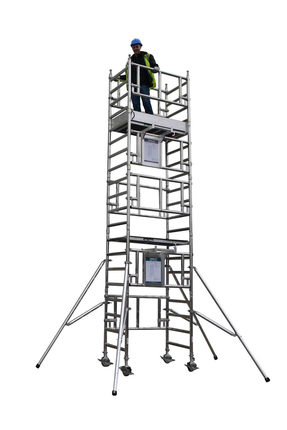 Euro Towers One Man Mobile Adjustable Aluminium Tower System - 4.1m