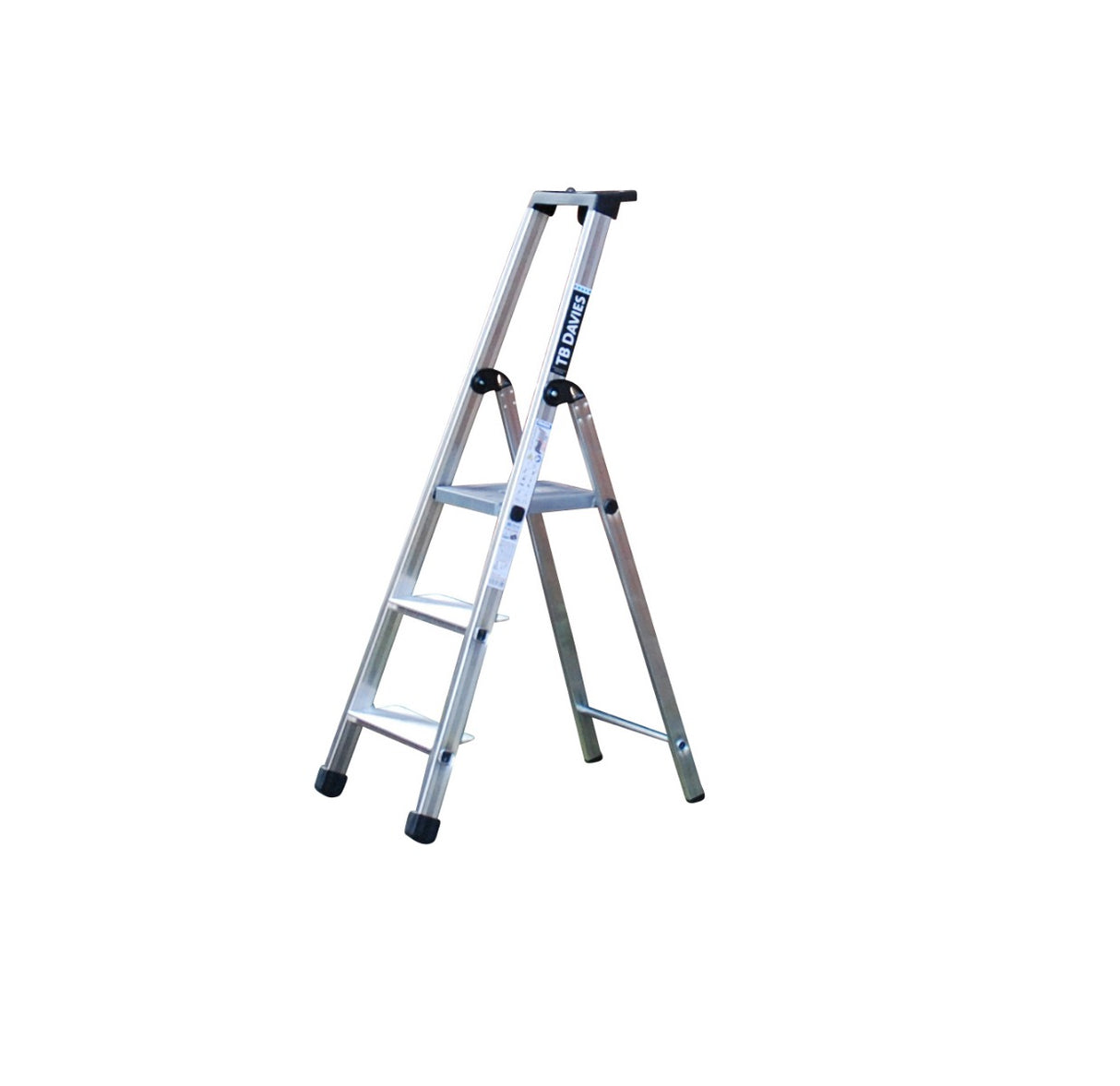 Maxi Platform Step Ladders With Wide Steps - 3 Tread