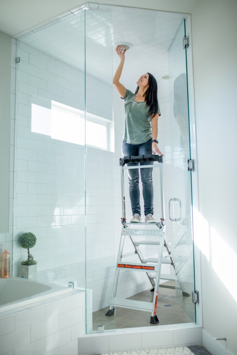 Little Giant Jumbo Step In Bathroom