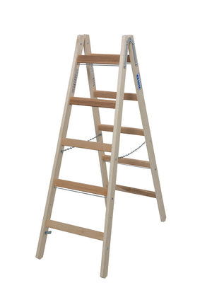 Krause Stabilo Timber Double Sided Step Ladder - 5 Tread