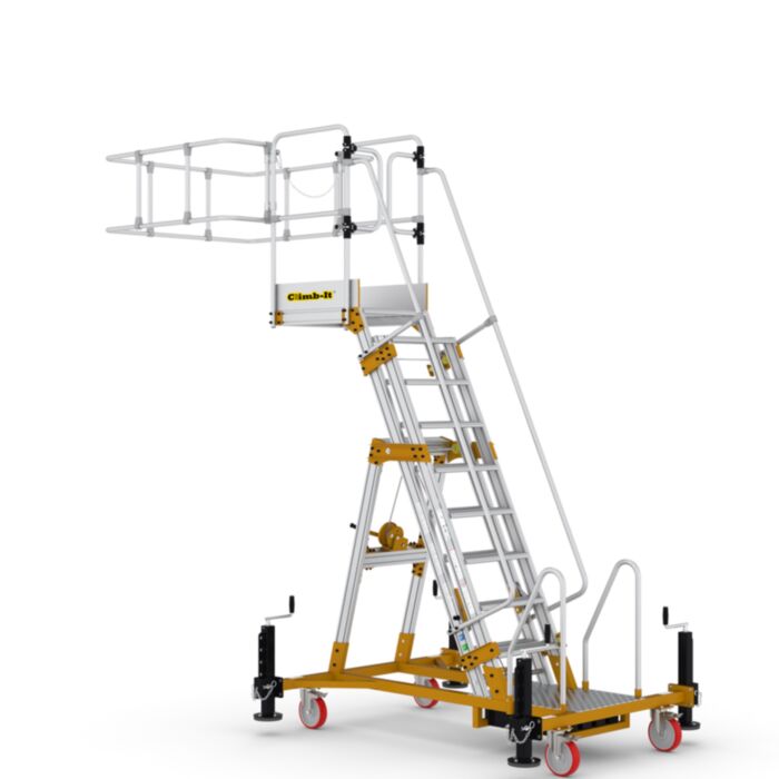 Climb-It Cantilever Adjustable Height Tanker Ladder - Upto 3.18 m Closed