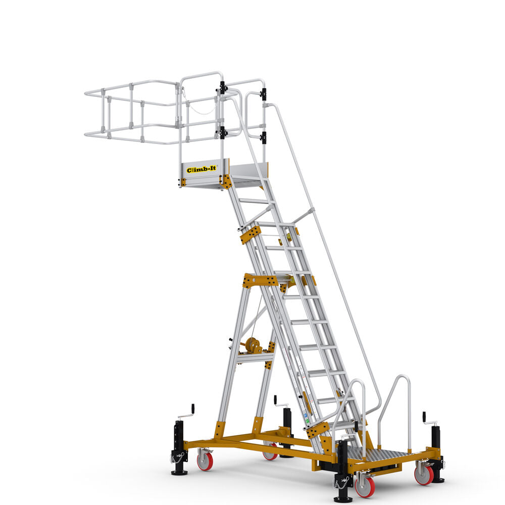 Climb-It 4.05m Cantilever Adjustable Tanker Ladder Closed
