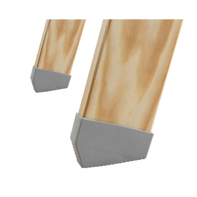 Werner Stowaway Compact 4 Section Timber Loft Ladder End Stiles