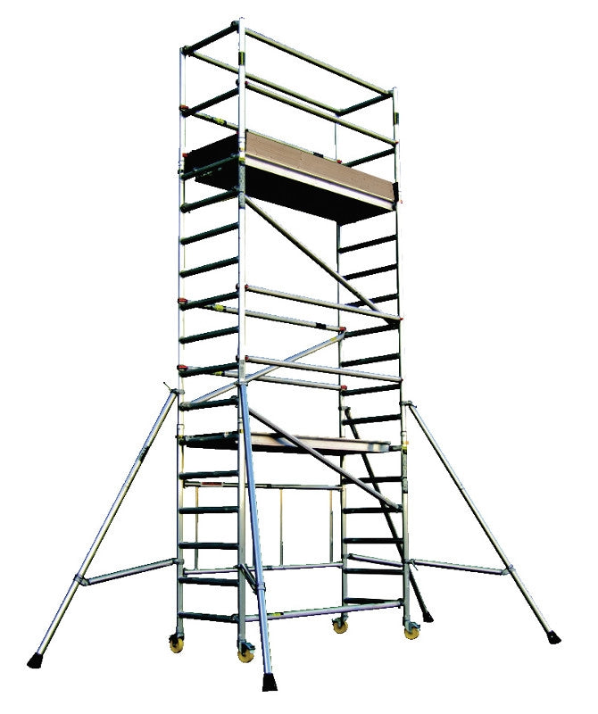 5.7m Werner Minimax Tower System On White Background