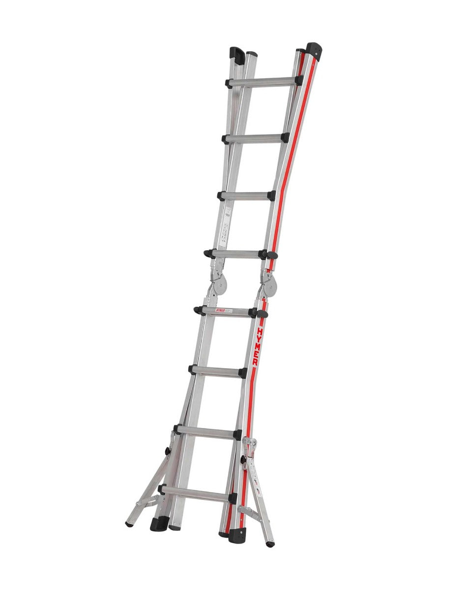 Hymer Telescopic Multi Purpose Ladder With Folding Stabilisers - 4 x 4