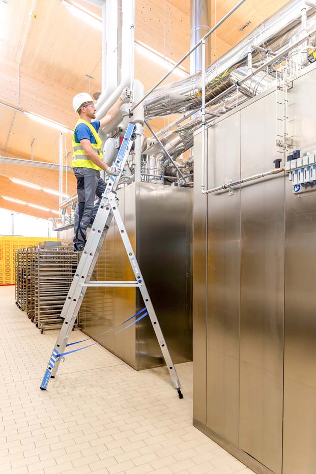 Zarges Skymaster X Industrial Combination Ladder As A Freestanding Ladder