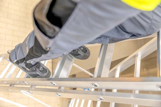 Zarges Skymaster X Industrial Combination Ladder Wide Treads