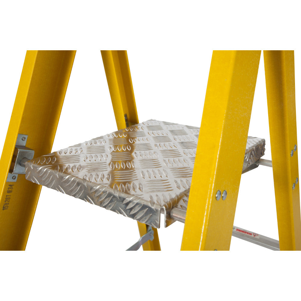 S400 Glass Fibre Platform Stepladders - 8 Tread