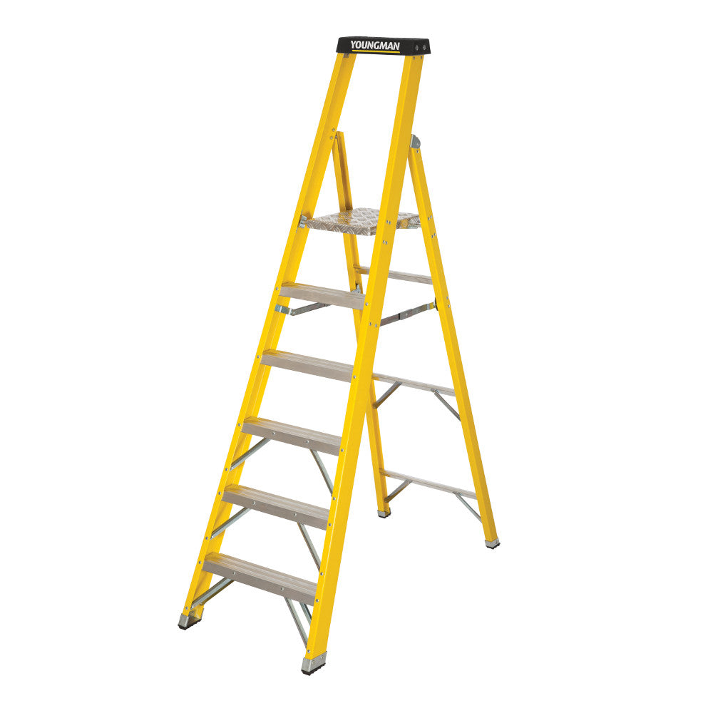 Youngman S400 Glass Fibre Platform Stepladders