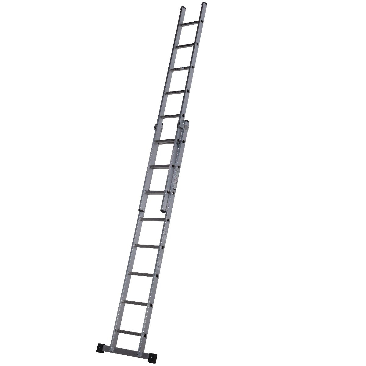 Werner 2 Section Square Rung Aluminium Extension Ladder - 2 x 8 Rung -
