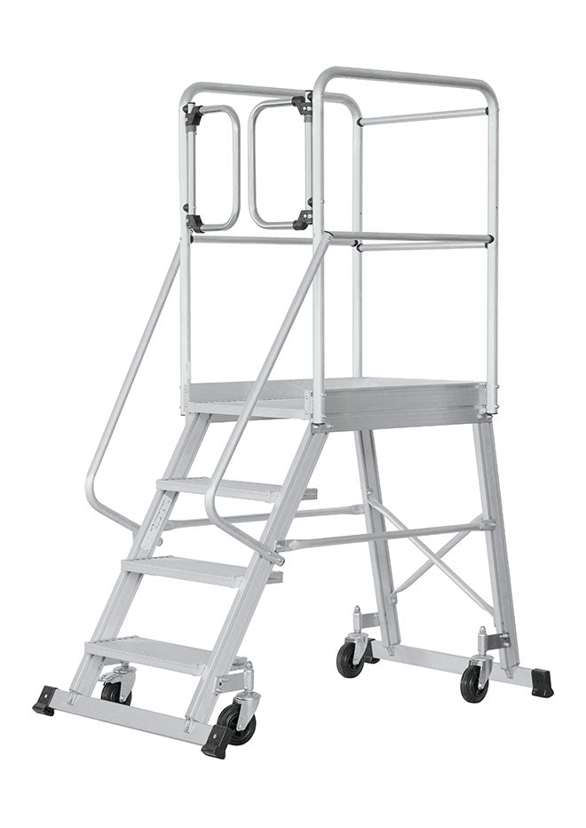 Hymer 688804 Mobile Work Platform With Self Closing Gates & Handrails