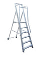 Skip to the beginning of the images gallery Lyte EN131 Professional Wide Platform Stepladders with Handrails - 6 Tread