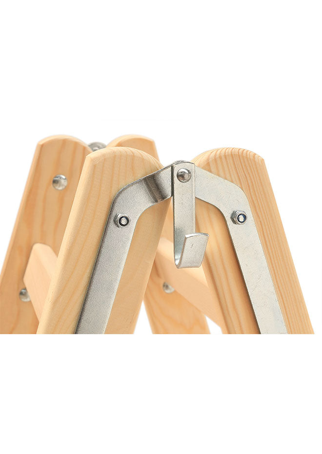 Hymer Wooden Step Ladder Top Detail