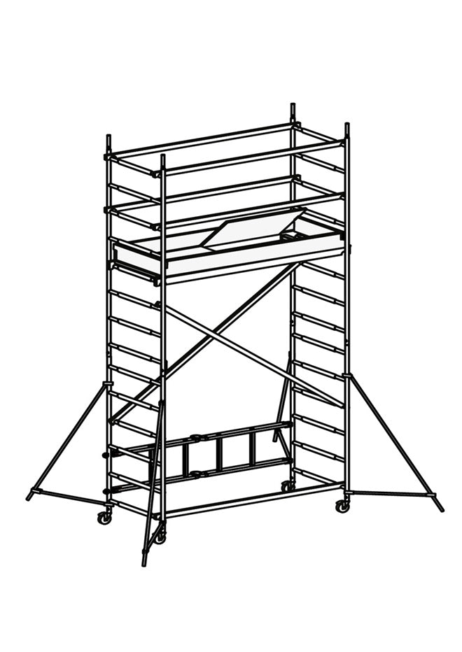 Hymer Folding Mobile Scaffold Tower- 2.65 m
