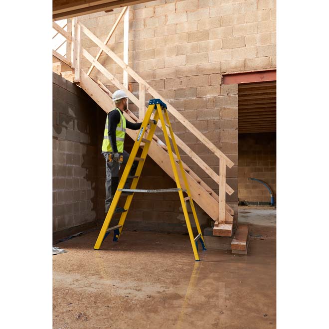 Werner 716 Swingback Step Ladder In Use