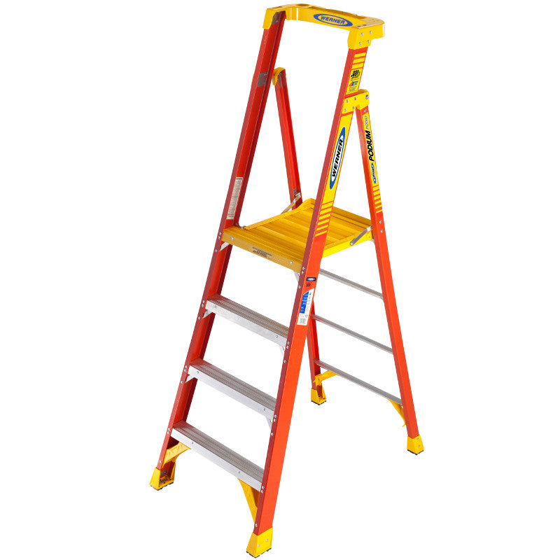 Werner Fibreglass Podium Step Ladders