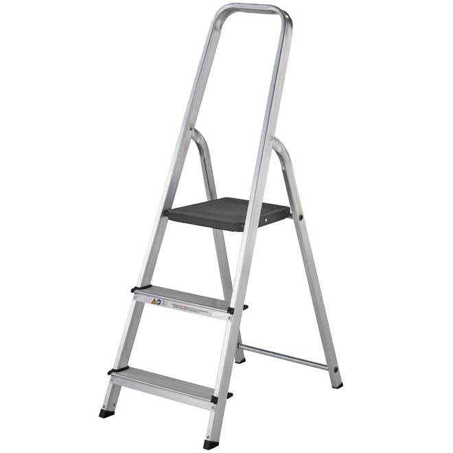 Werner High Handrail Platform Step Ladder - 3 Tread