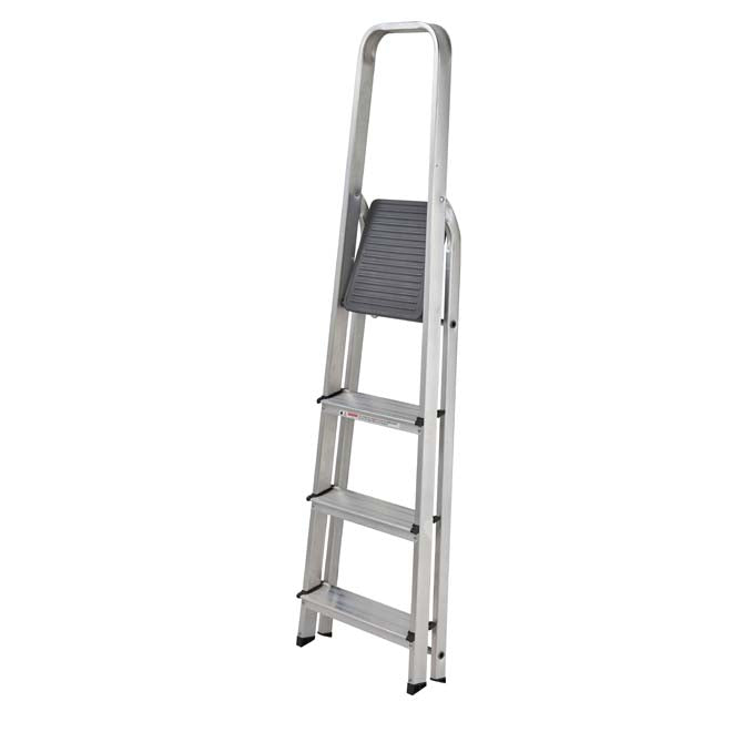 Werner High Handrail Platform Step Ladder - 4 Tread - Closed