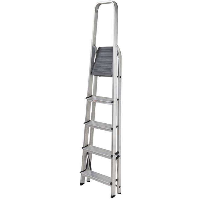 Werner High Handrail Platform Step Ladder - 5 Tread - Closed