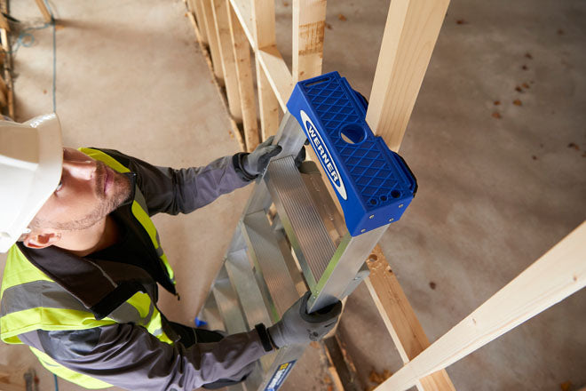 Werner Leansafe X3 Aluminium Combination Ladder - Top Block