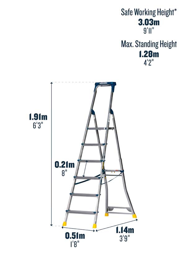 Werner Adjustastep Pro 75077 Dimensions