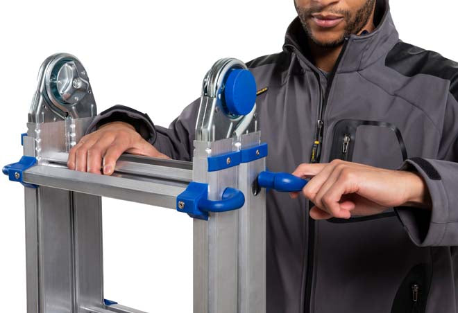 Werner Telescopic Multi-Purpose Combination Ladder - 4 x 3 - Locks