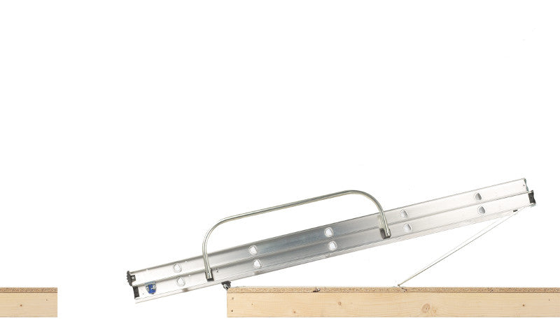 Werner Aluminium 2 Section Loft Ladder With Handrail