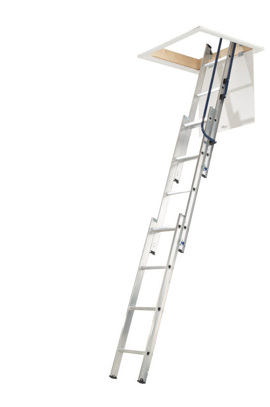 Werner Blue Seal Spring Assisted Loft Ladder with Handrail
