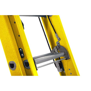 Werner Double Section Alfo Glassfibre Rope Operated Extension Ladders Pulley System