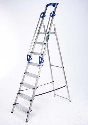 Premier XL Aluminium Trade Platform Step Ladder - 8 Tread
