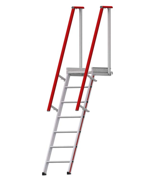 Hymer Leaning Ladder With Hook On Platform
