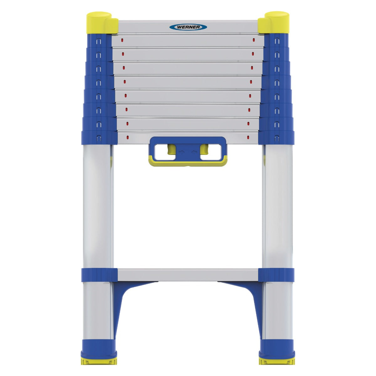 Werner Soft Close Telescopic Ladder - 2.6 m - Closed