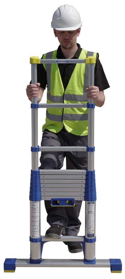 Werner Soft Close Telescopic Ladder 3.2m Open