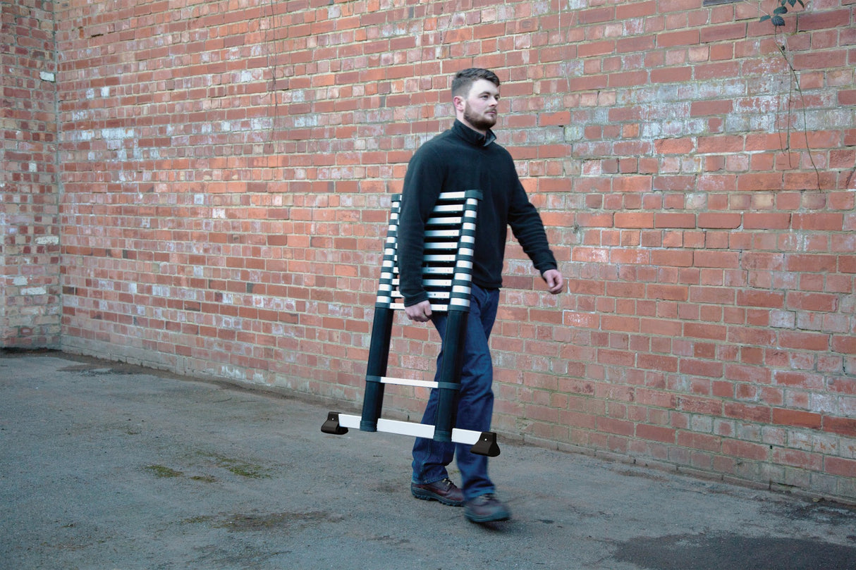 Werner Telescopic Ladder - 3.2 m - Closed & Carried