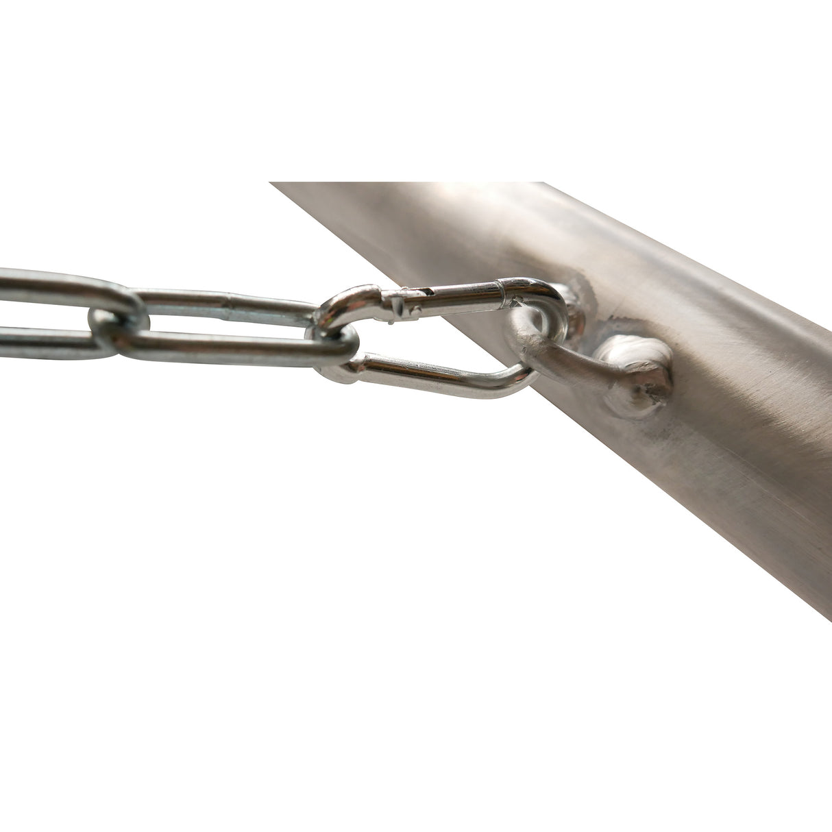 Chain Carabiner Attached to the ladder