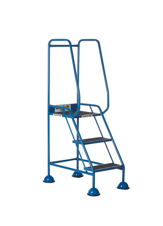 Climb It Mobile Step Blue With Anti Slip Tread - 3 Step