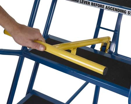 AAS Mobile Warehouse Steps Braking System