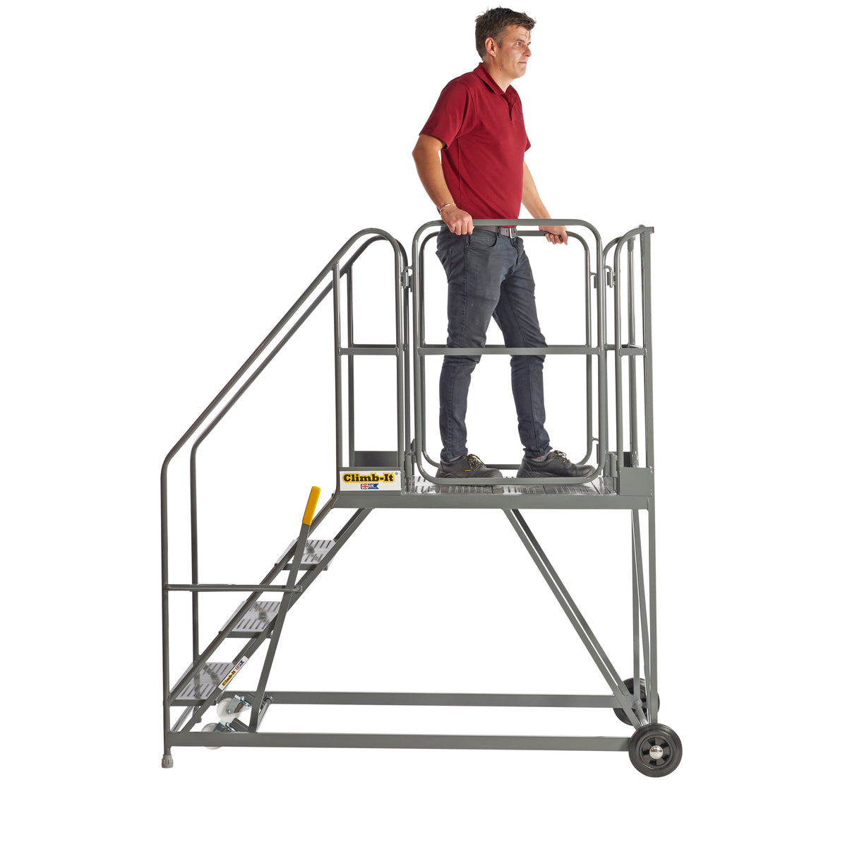 Climb It Easy Slope Warehouse Steps In Use