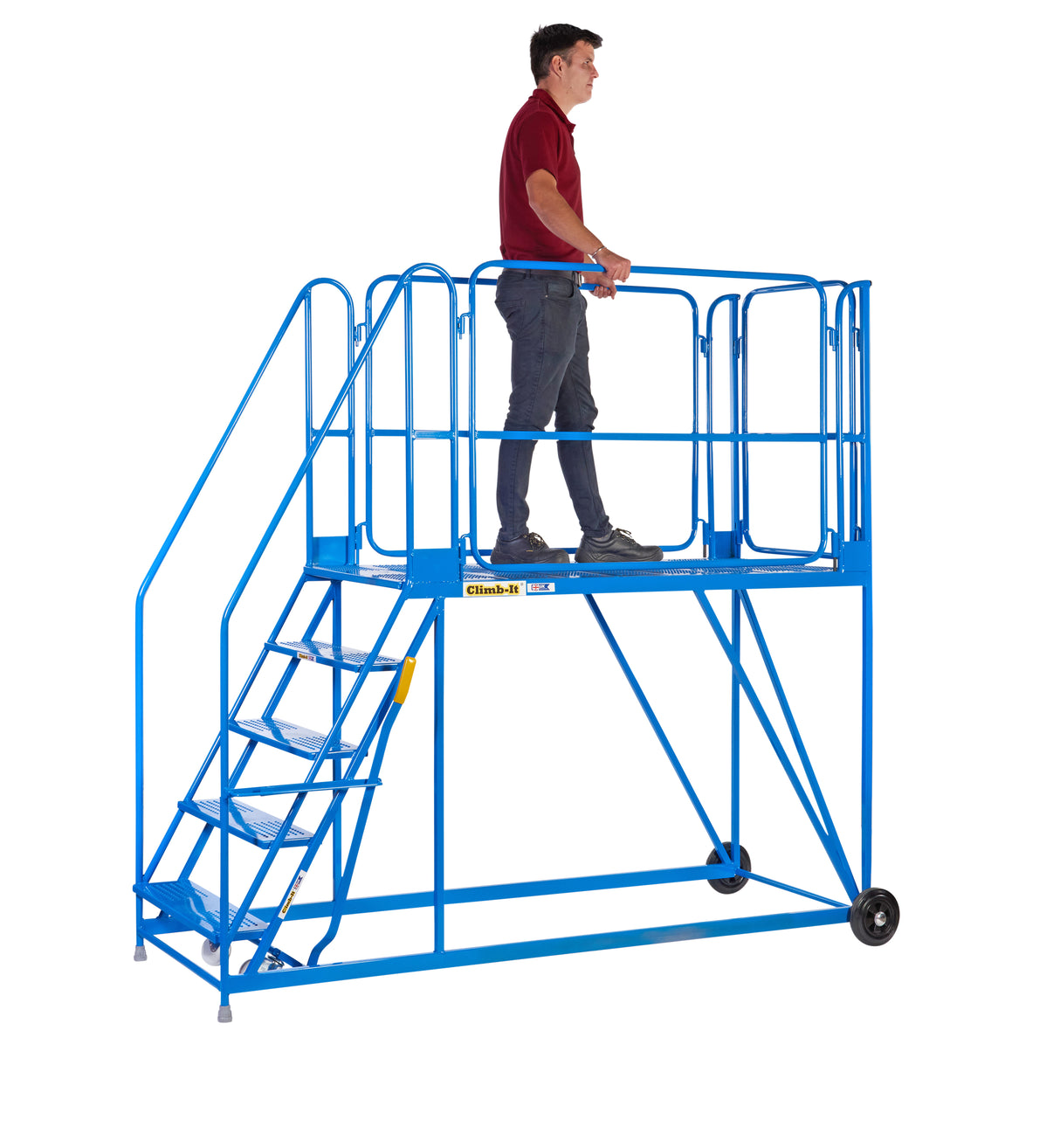 Climb-It Standard Slope Service Platform In Use