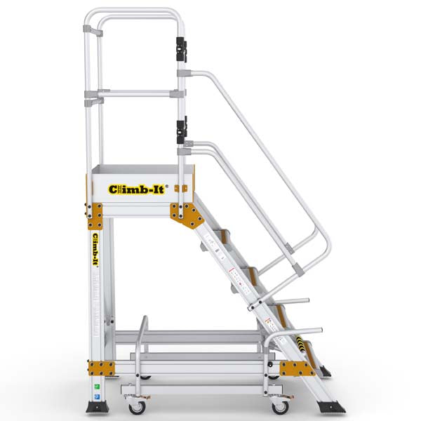 5 Tread Climb It Mobile Safety Step WIth Locking System Side View