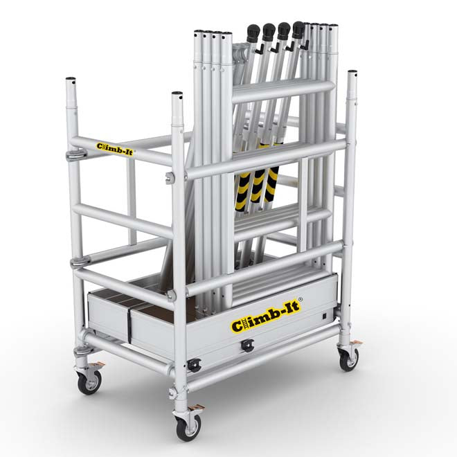 Climb-It Uni Pro Mobile Mini Scaffold Tower - 3.6m