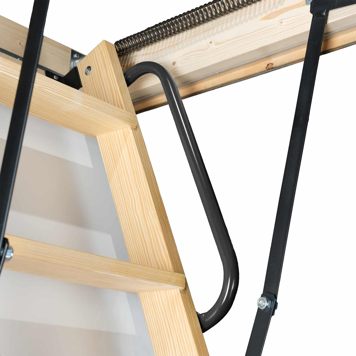 Stira Cosy+ Wooden Loft Ladder Handrail and Spring