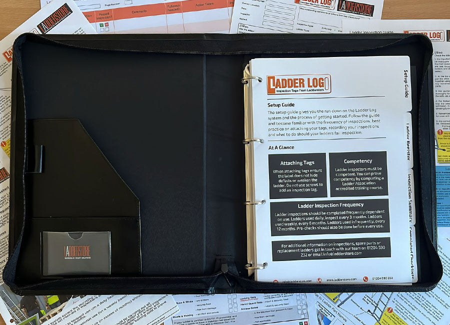 Ladderstore Ladder Log A4 Ladder Register & Inspection History Folder
