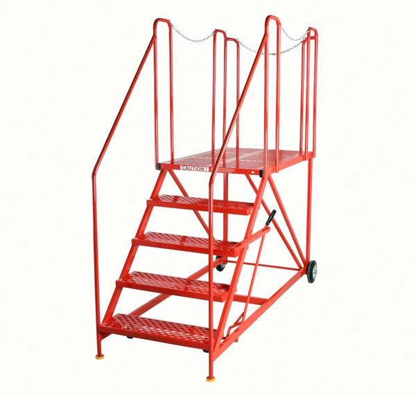 Easy Rise Truck Dock Steps With Large Platform