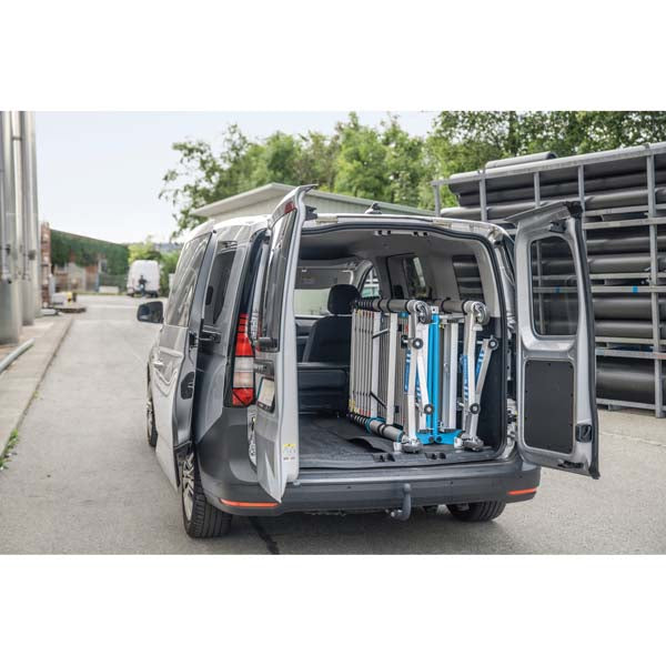 Zarges Teletower Closed In The Back of Van