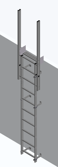 Hymer Fixed Vertical Ladders With Optional Walkthrough - Up to 1.96 m