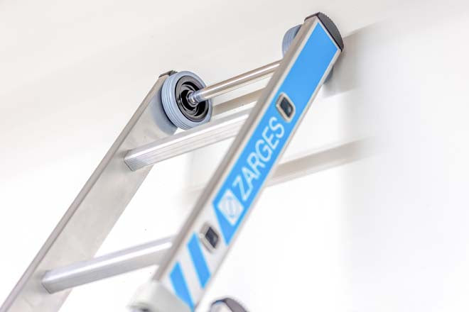 Zarges Skymaster X Industrial Combination Ladder Wall Wheels