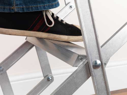 Alu Fix Concertina Loft Ladder - 2.46m