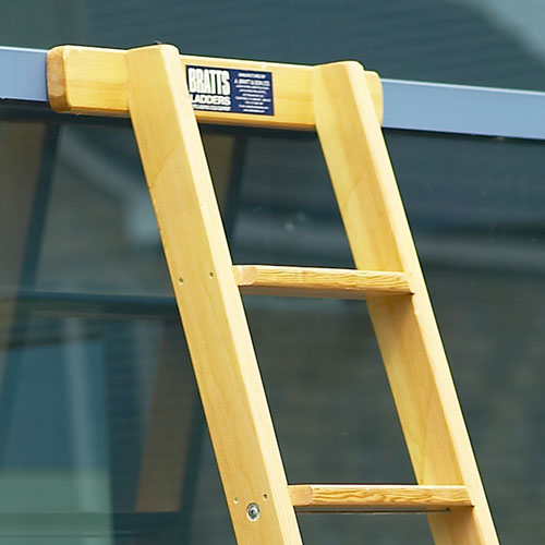 Timber Shelf Ladder - 1.97 m