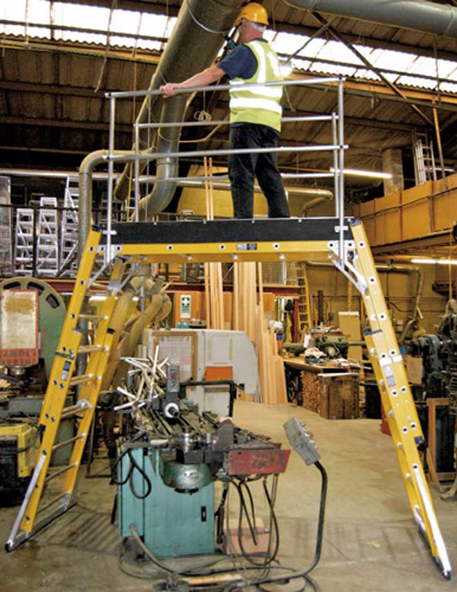 GRP Made To Order Bridging Steps In Use